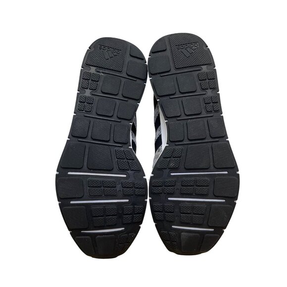 Adidas Mens Black Gray Knit Trainers Size 13.5 Lightweight Casual Shoe - Picture 6 of 10